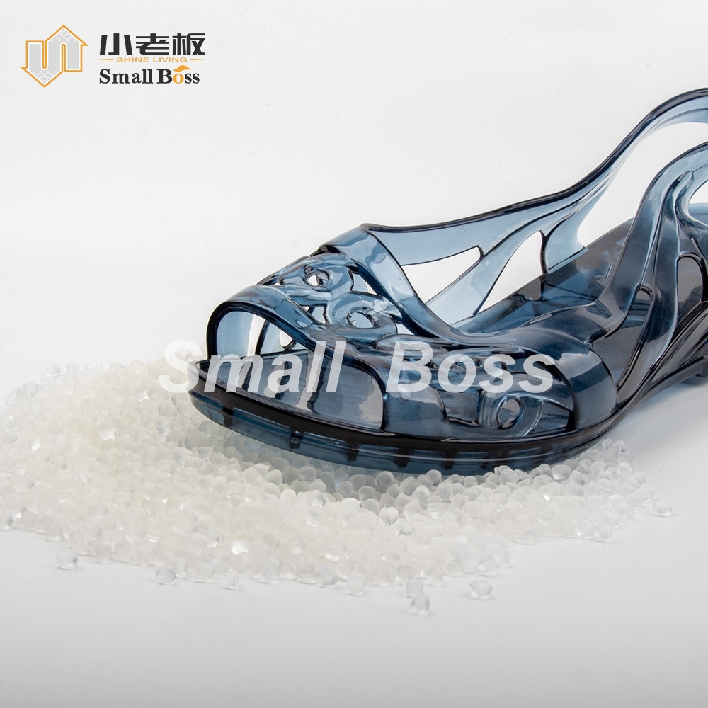 Compuesto de PVC blando transparente para correas de chanclas y zapatillas