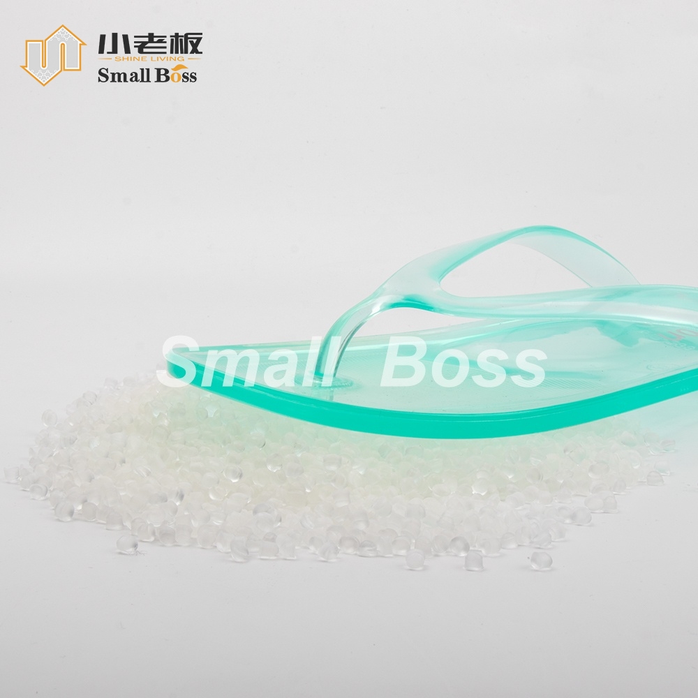 Compuesto de PVC blando transparente para correas de chanclas y zapatillas