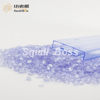 Compuesto de PVC rígido transparente anti-precipitación para tubos IC (producción continua durante más de diez días)